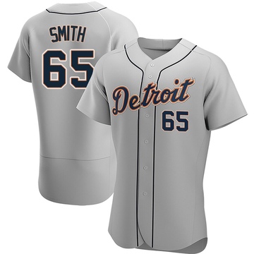 Authentic Burch Smith Men's Detroit Tigers Gray Road Jersey