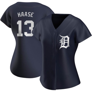 Authentic Eric Haase Women's Detroit Tigers Navy Alternate Jersey