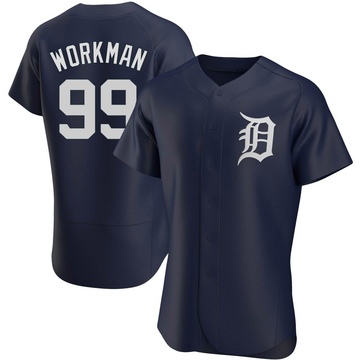 Authentic Gage Workman Men's Detroit Tigers Navy Alternate Jersey