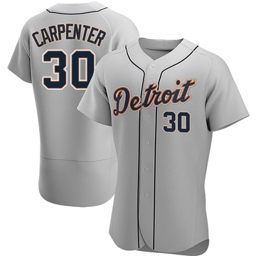 Authentic Kerry Carpenter Men's Detroit Tigers Gray Road Jersey