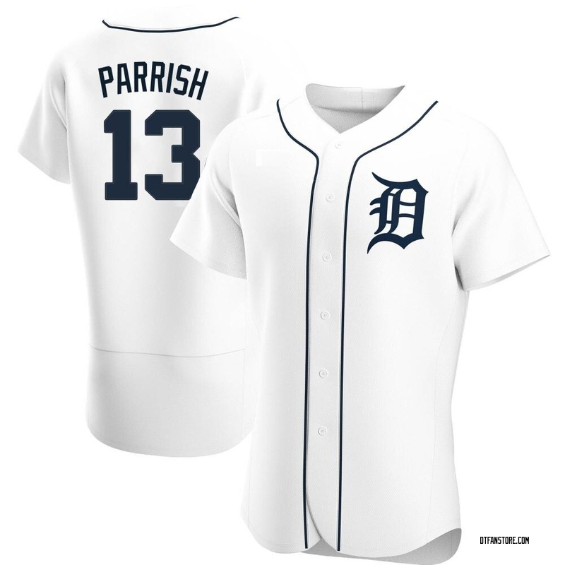 Authentic Lance Parrish Men's Detroit Tigers White Home Jersey