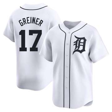 Limited Grayson Greiner Youth Detroit Tigers White Home Jersey