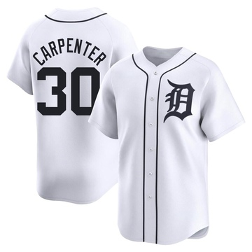 Limited Kerry Carpenter Men's Detroit Tigers White Home Jersey