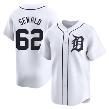 Limited Paul Sewald Youth Detroit Tigers White Home Jersey