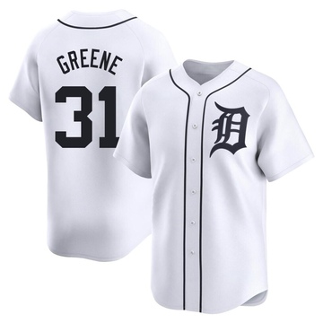 Limited Riley Greene Men's Detroit Tigers White Home Jersey