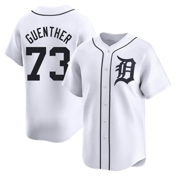 Limited Sean Guenther Youth Detroit Tigers White Home Jersey