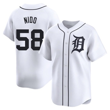 Limited Tomas Nido Youth Detroit Tigers White Home Jersey
