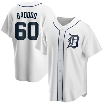 Replica Akil Baddoo Men's Detroit Tigers White Home Jersey