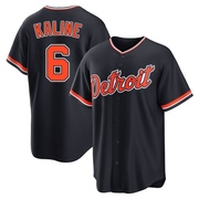 Replica Al Kaline Men's Detroit Tigers Navy Alternate 2nd Jersey