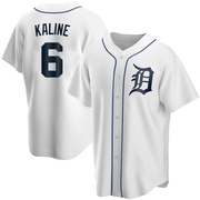 Replica Al Kaline Youth Detroit Tigers White Home Jersey