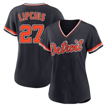 Replica Andre Lipcius Women's Detroit Tigers Navy Alternate 2nd Jersey