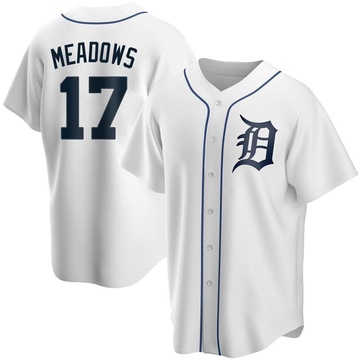 Replica Austin Meadows Men's Detroit Tigers White Home Jersey