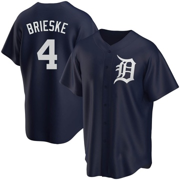 Replica Beau Brieske Men's Detroit Tigers Navy Alternate Jersey