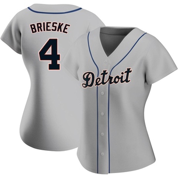 Replica Beau Brieske Women's Detroit Tigers Gray Road Jersey