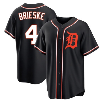 Replica Beau Brieske Youth Detroit Tigers Black Fashion Out Jersey
