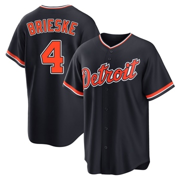 Replica Beau Brieske Youth Detroit Tigers Navy Alternate 2nd Jersey