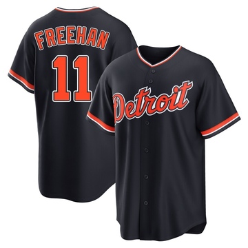Replica Bill Freehan Youth Detroit Tigers Navy Alternate 2nd Jersey