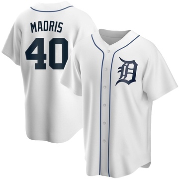 Replica Bligh Madris Youth Detroit Tigers White Home Jersey