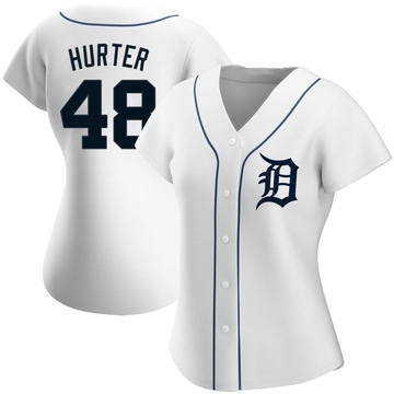 Replica Brant Hurter Women's Detroit Tigers White Home Jersey