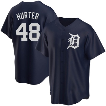 Replica Brant Hurter Youth Detroit Tigers Navy Alternate Jersey