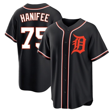 Replica Brenan Hanifee Youth Detroit Tigers Black Fashion Out Jersey