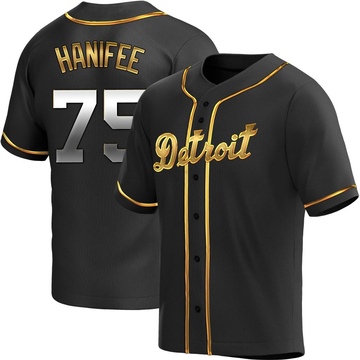 Replica Brenan Hanifee Youth Detroit Tigers Black Golden Alternate Jersey