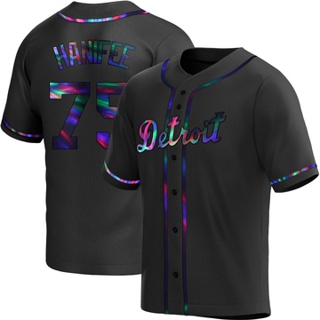 Replica Brenan Hanifee Youth Detroit Tigers Black Holographic Alternate Jersey