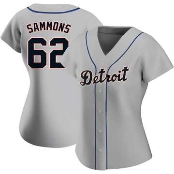 Replica Bryan Sammons Women's Detroit Tigers Gray Road Jersey