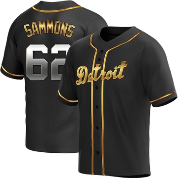 Replica Bryan Sammons Youth Detroit Tigers Black Golden Alternate Jersey