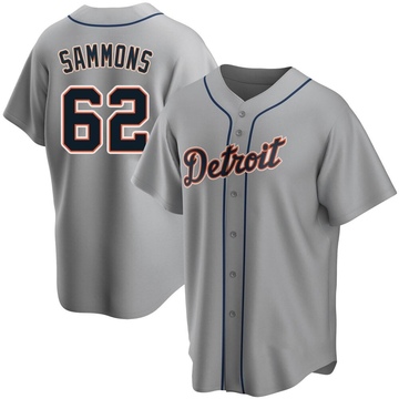 Replica Bryan Sammons Youth Detroit Tigers Gray Road Jersey