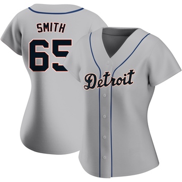 Replica Burch Smith Women's Detroit Tigers Gray Road Jersey