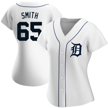 Replica Burch Smith Women's Detroit Tigers White Home Jersey