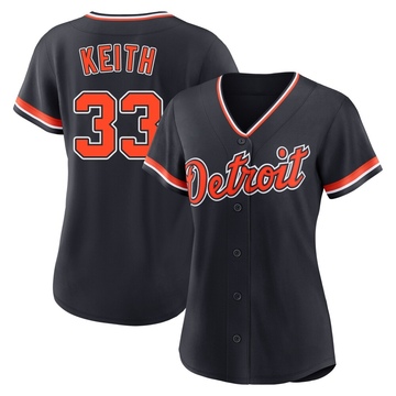 Replica Colt Keith Women's Detroit Tigers Navy Alternate 2nd Jersey