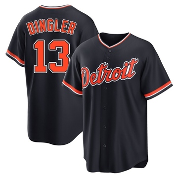 Replica Dillon Dingler Men's Detroit Tigers Navy Alternate 2nd Jersey