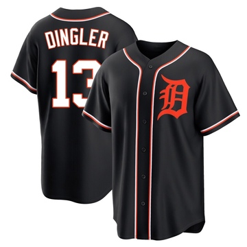 Replica Dillon Dingler Youth Detroit Tigers Black Fashion Out Jersey