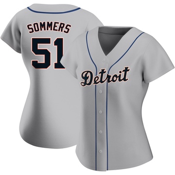 Replica Drew Sommers Women's Detroit Tigers Gray Road Jersey