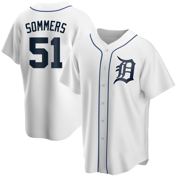 Replica Drew Sommers Youth Detroit Tigers White Home Jersey
