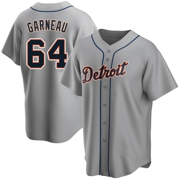 Replica Dustin Garneau Men's Detroit Tigers Gray Road Jersey