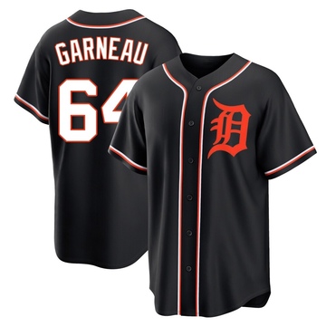 Replica Dustin Garneau Youth Detroit Tigers Black Fashion Out Jersey