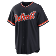 Replica Gage Workman Men's Detroit Tigers Navy Alternate 2nd Jersey
