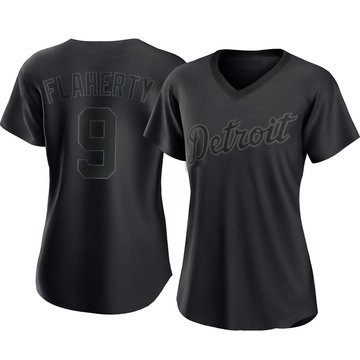 Replica Jack Flaherty Women's Detroit Tigers Black Pitch Fashion Jersey