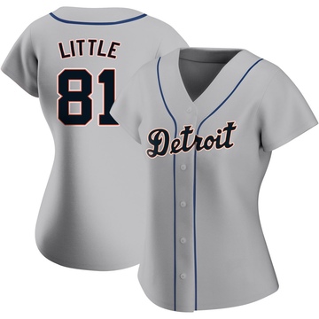 Replica Jack Little Women's Detroit Tigers Gray Road Jersey