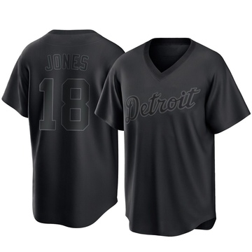 Replica Jahmai Jones Youth Detroit Tigers Black Pitch Fashion Jersey