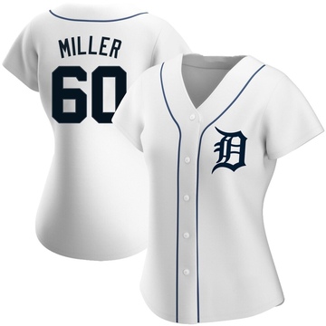 Replica Jake Miller Women's Detroit Tigers White Home Jersey