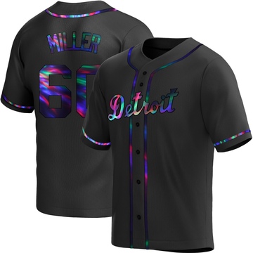 Replica Jake Miller Youth Detroit Tigers Black Holographic Alternate Jersey