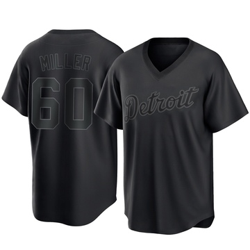 Replica Jake Miller Youth Detroit Tigers Black Pitch Fashion Jersey