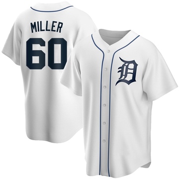 Replica Jake Miller Youth Detroit Tigers White Home Jersey