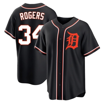 Replica Jake Rogers Youth Detroit Tigers Black Fashion Out Jersey