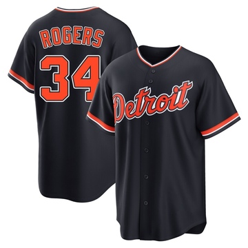 Replica Jake Rogers Youth Detroit Tigers Navy Alternate 2nd Jersey