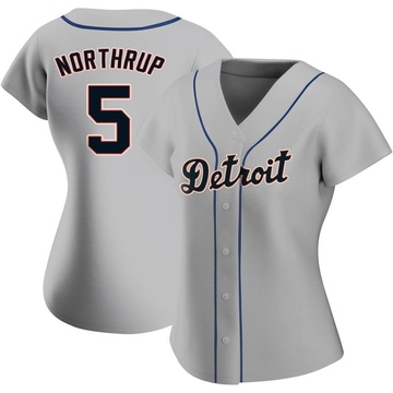 Replica Jim Northrup Women's Detroit Tigers Gray Road Jersey